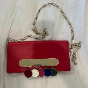 Edie Parker Candy Bar With Coins Convertible Clutch In Red